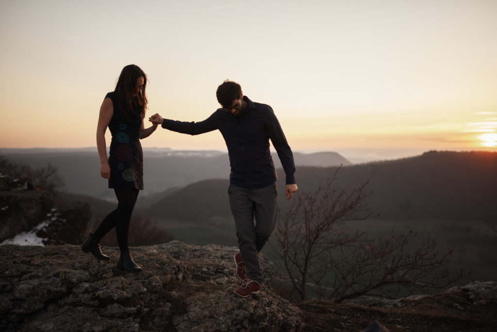 Paarbilder Sonnenuntergang