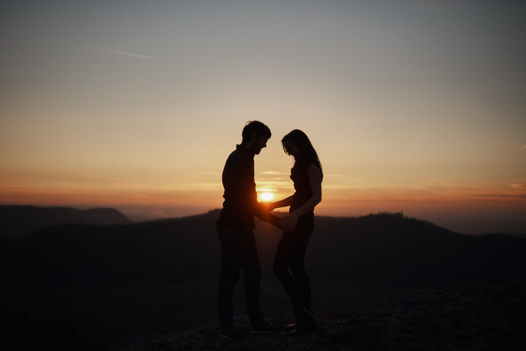 Paarbilder Sonnenuntergang