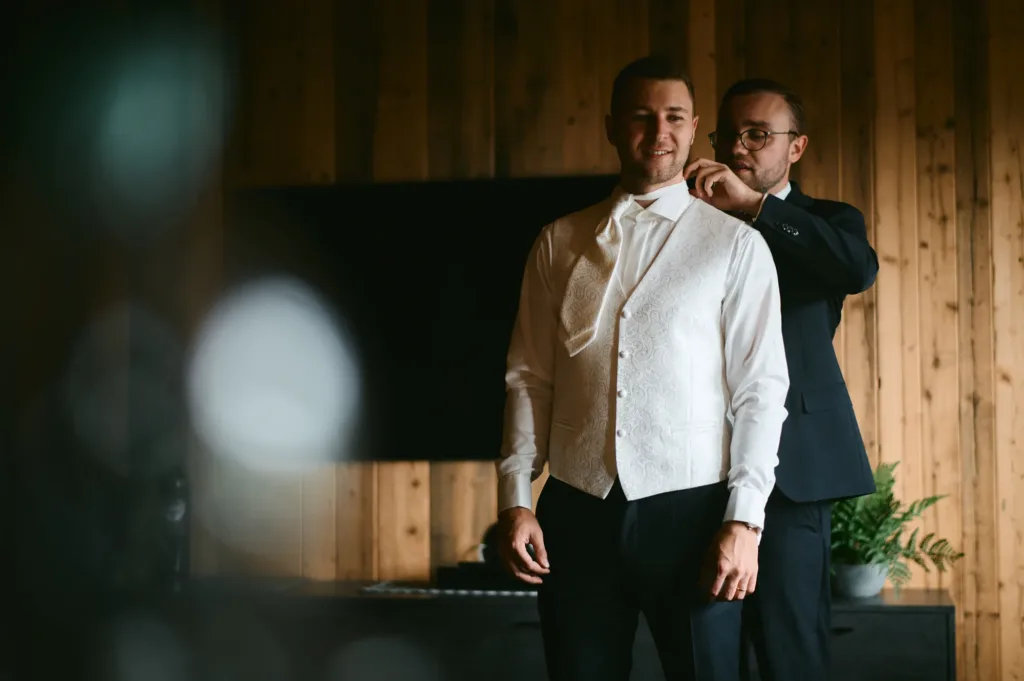 Herbstliche Farben bei einer Hochzeit auf der Rufana Alp