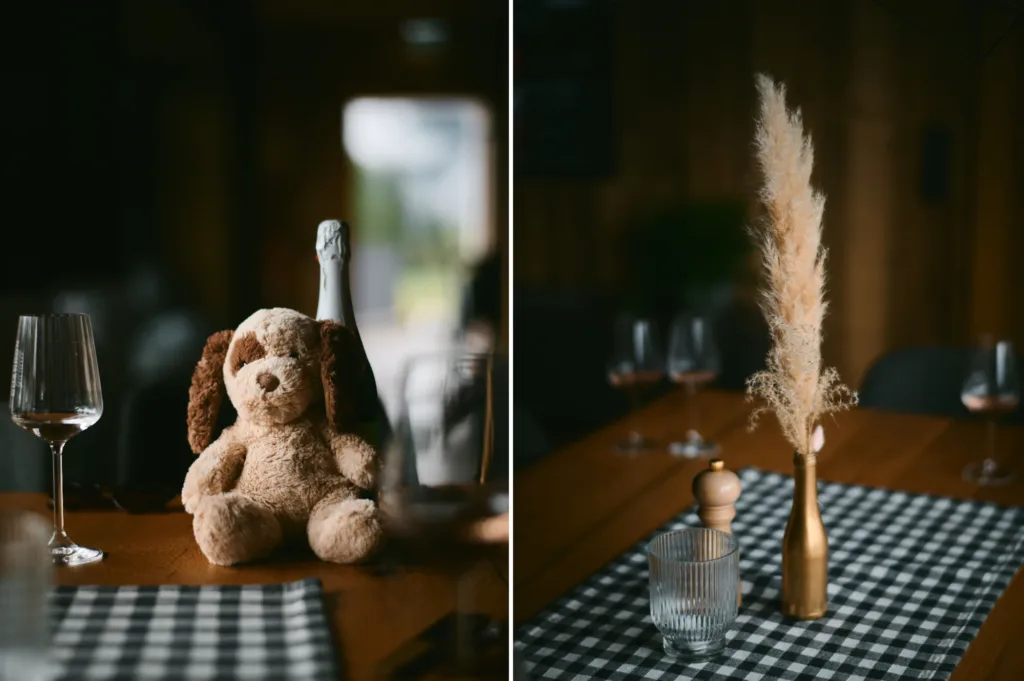 Detailaufnahme des Brautstrausses auf der Alp